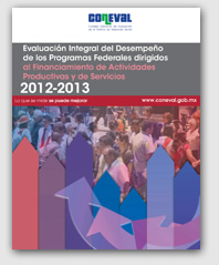 Evaluación Integral de los Programas Federales de Financiamiento a Actividades Productivas y de Servicios