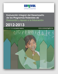Evaluación Integral de los Programas Federales de Promoción y Apoyo a la Educación